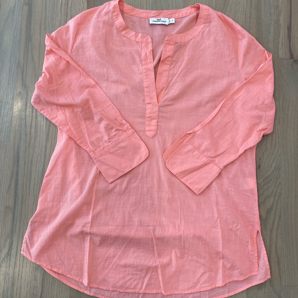 Vineyard Vines Women’s Coral Light-weight Tunic (Small)